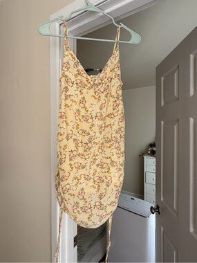 Yellow Floral Slip Dress